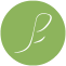 Psychotherapie-Frohner - Logo Icon round - white on green